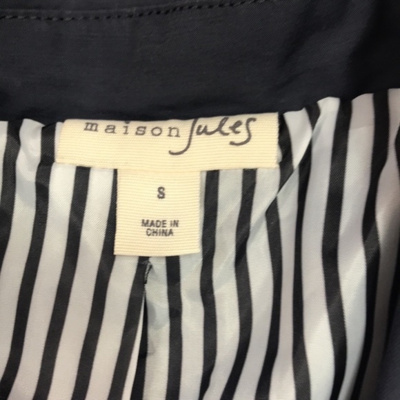 Maison Jules Crop Cold Weather Trench JackeT - Picture 4 of 5